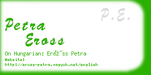 petra eross business card